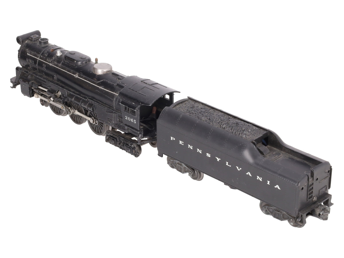 Lionel 2065 Vintage O Gauge 4-6-4 Small Hudson Steam Locomotive & 2046W Tender VG