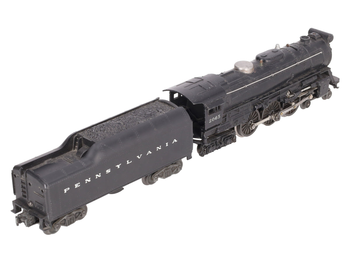 Lionel 2065 Vintage O Gauge 4-6-4 Small Hudson Steam Locomotive & 2046W Tender VG