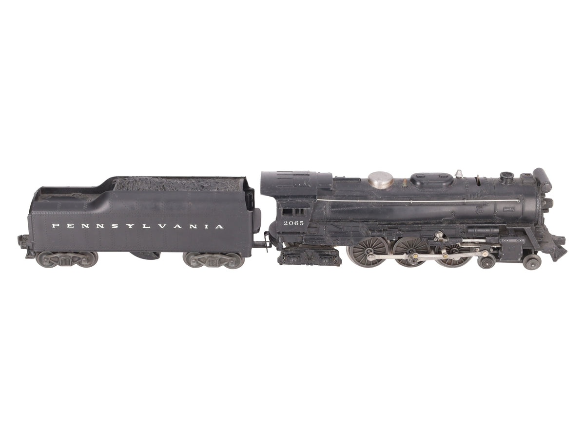 Lionel 2065 Vintage O Gauge 4-6-4 Small Hudson Steam Locomotive & 2046W Tender VG