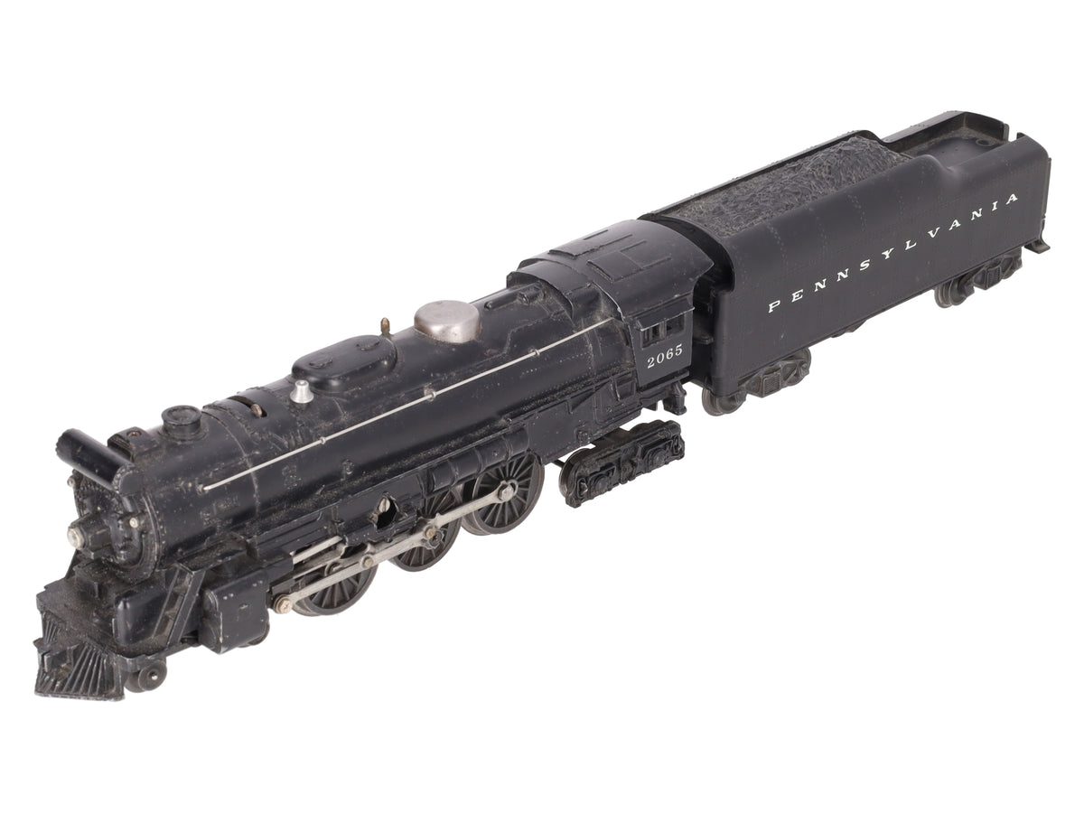 Lionel 2065 Vintage O Gauge 4-6-4 Small Hudson Steam Locomotive & 2046W Tender VG