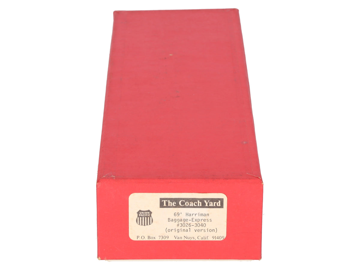 The Coach Yard HO BRASS UP 69' Harriman Baggage - Express #3026-3040 - Unpainted EX/Box