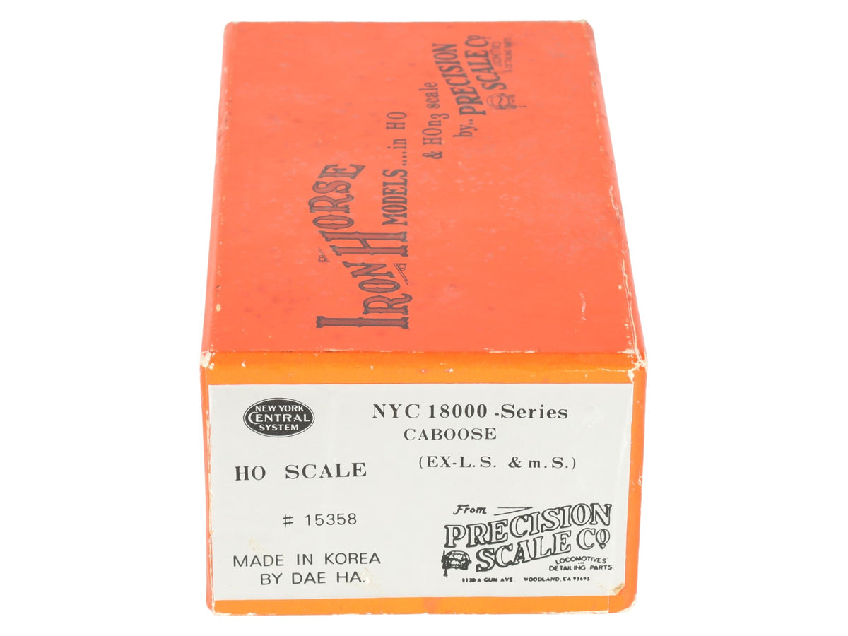Precision Scale Company 15358 HO Scale BRASS NYC 1800 Series Caboose- Unpainted EX/Box