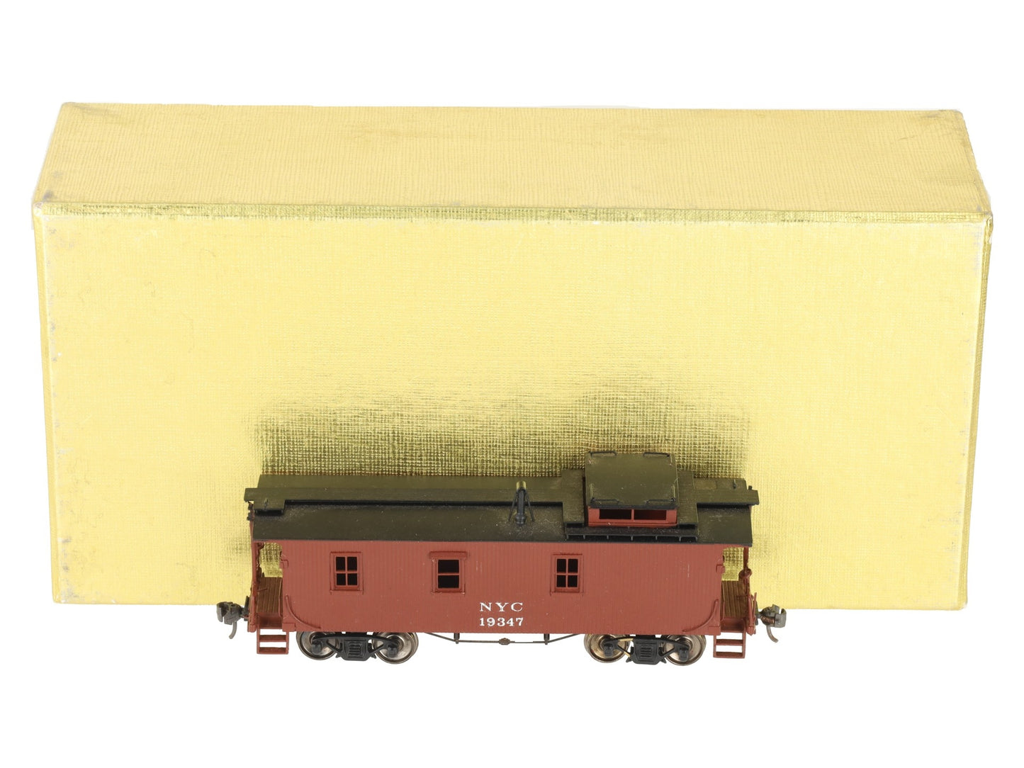 AWE HO BRASS New York Central "19000" Standard Caboose w/"AB" #19347 - Painted/Box