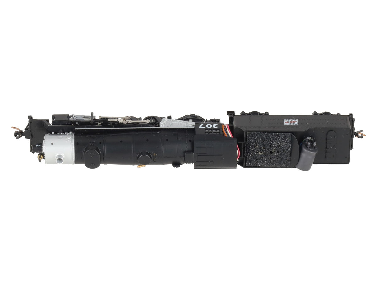 Kato 126-0207 N Scale WP Heavy Mikado Steam Locomotive & Tender w/DCC/Sound #307 EX/Box