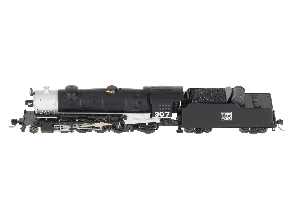 Kato 126-0207 N Scale WP Heavy Mikado Steam Locomotive & Tender w/DCC/Sound #307 EX/Box
