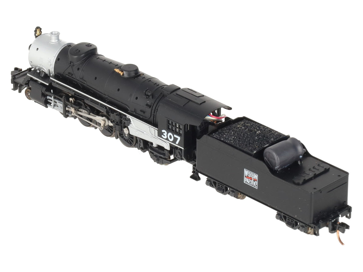 Kato 126-0207 N Scale WP Heavy Mikado Steam Locomotive & Tender w/DCC/Sound #307 EX/Box