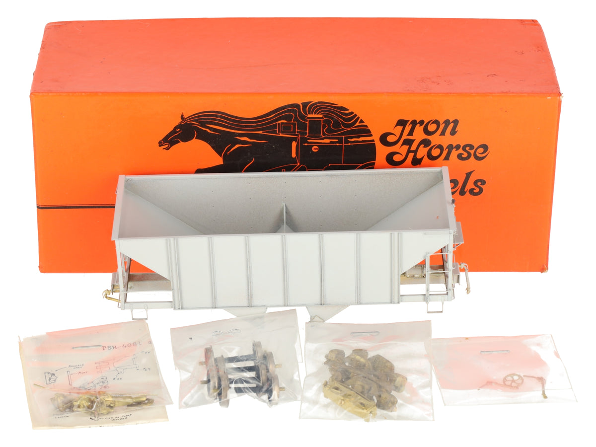 Iron Horse On3 Scale BRASS East Broadtop Ore Hopper Car- Painted/Box