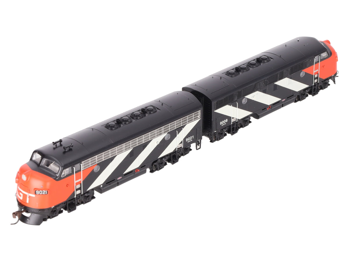Athearn G2626 HO Scale GTW F-3A/F-3A Diesel Locomotive Set: 9021, 9008 EX/Box
