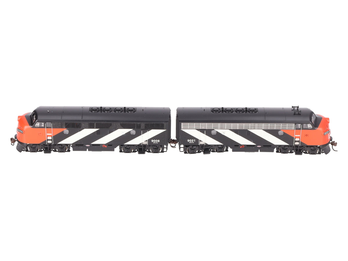 Athearn G2626 HO Scale GTW F-3A/F-3A Diesel Locomotive Set: 9021, 9008 EX/Box