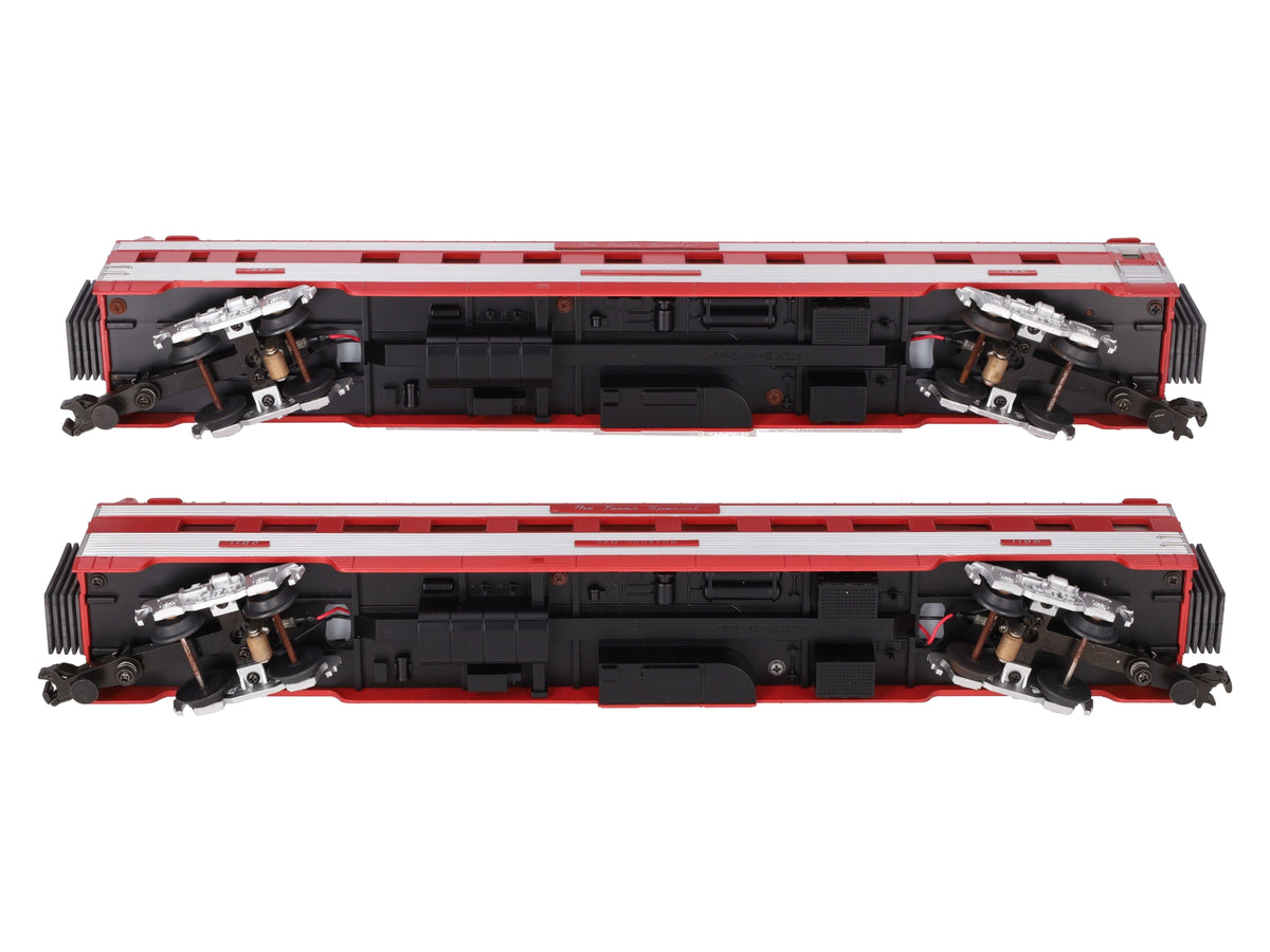 MTH 20-6628 O Texas Special 70' Streamlined Slpr/Din Passenger Car Set(Set of 2) EX/Box