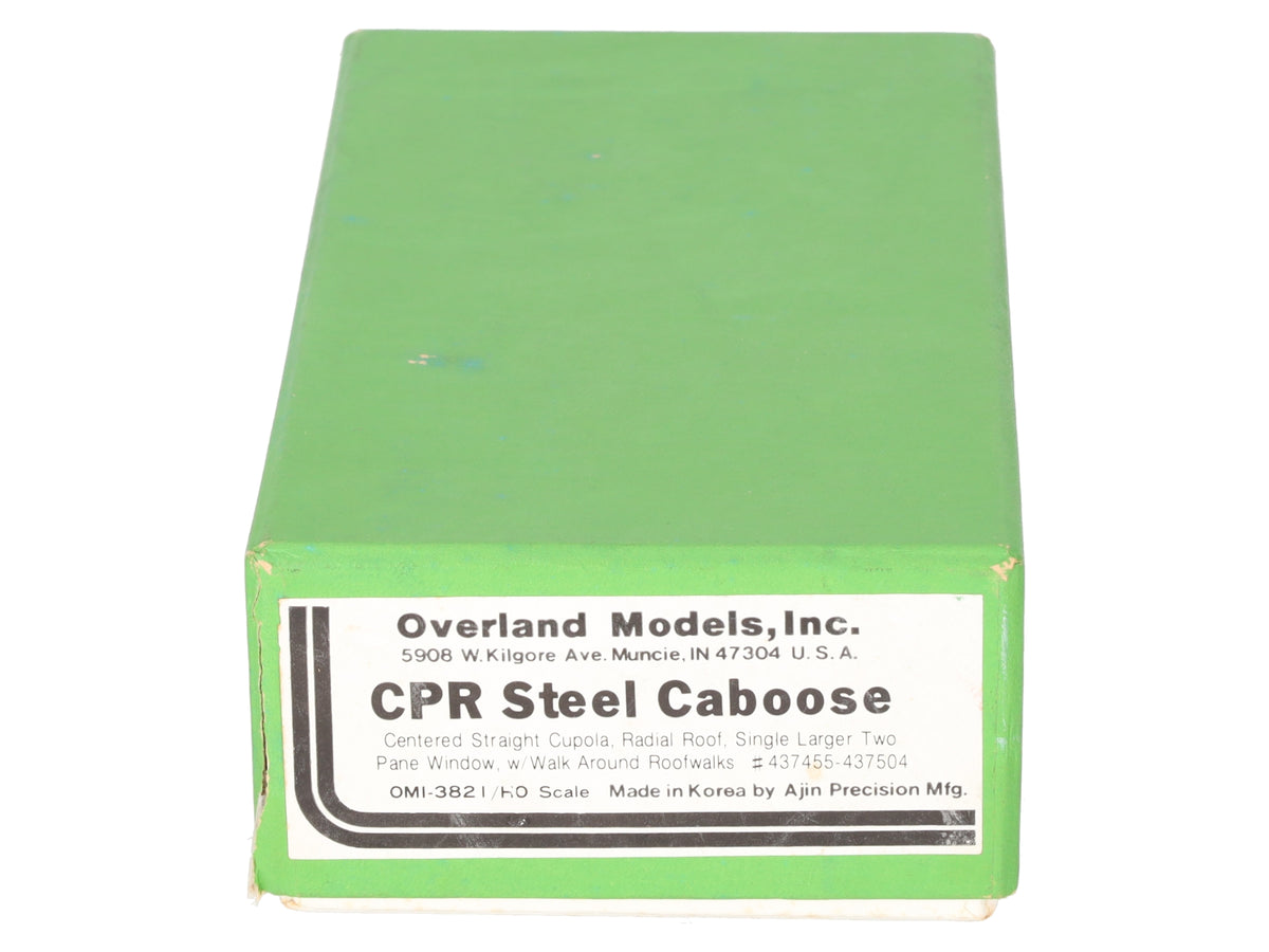 Overland 3821 HO Scale BRASS Canadian Pacific Rail Steel Caboose- Unpainted EX/Box