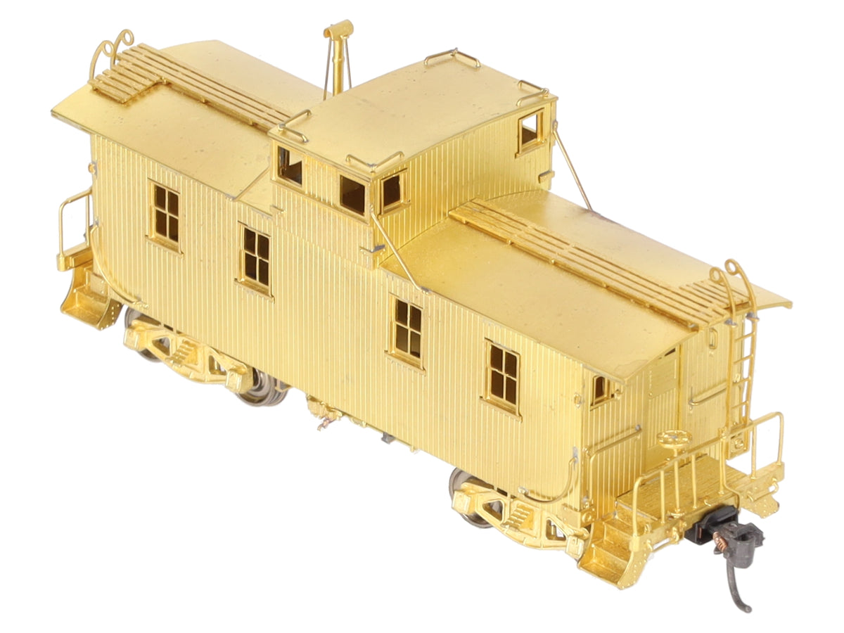 Overland 3884 HO Scale BRASS New York Central Wood Sheath Caboose- Unpainted EX/Box