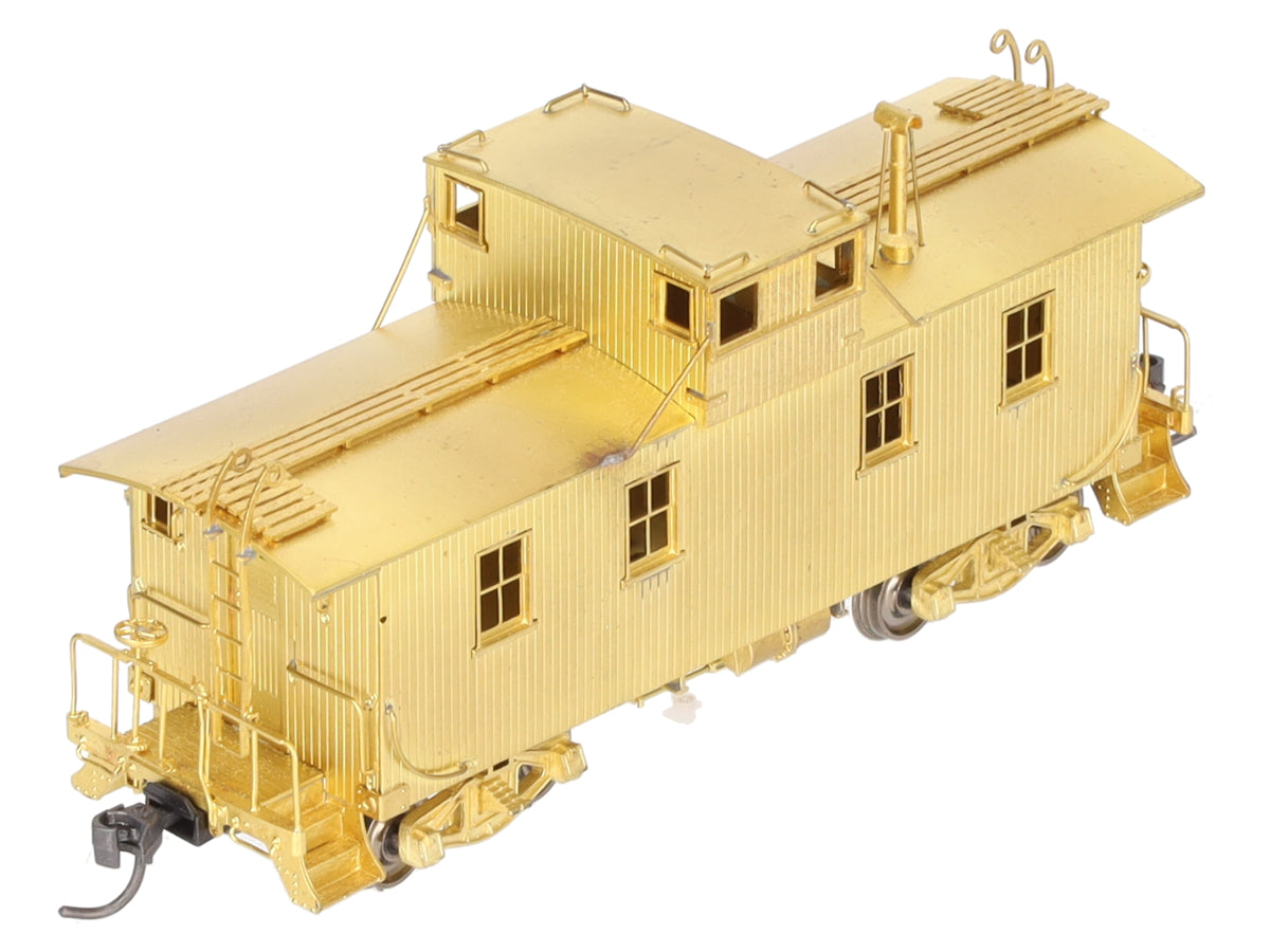Overland 3884 HO Scale BRASS New York Central Wood Sheath Caboose- Unpainted EX/Box
