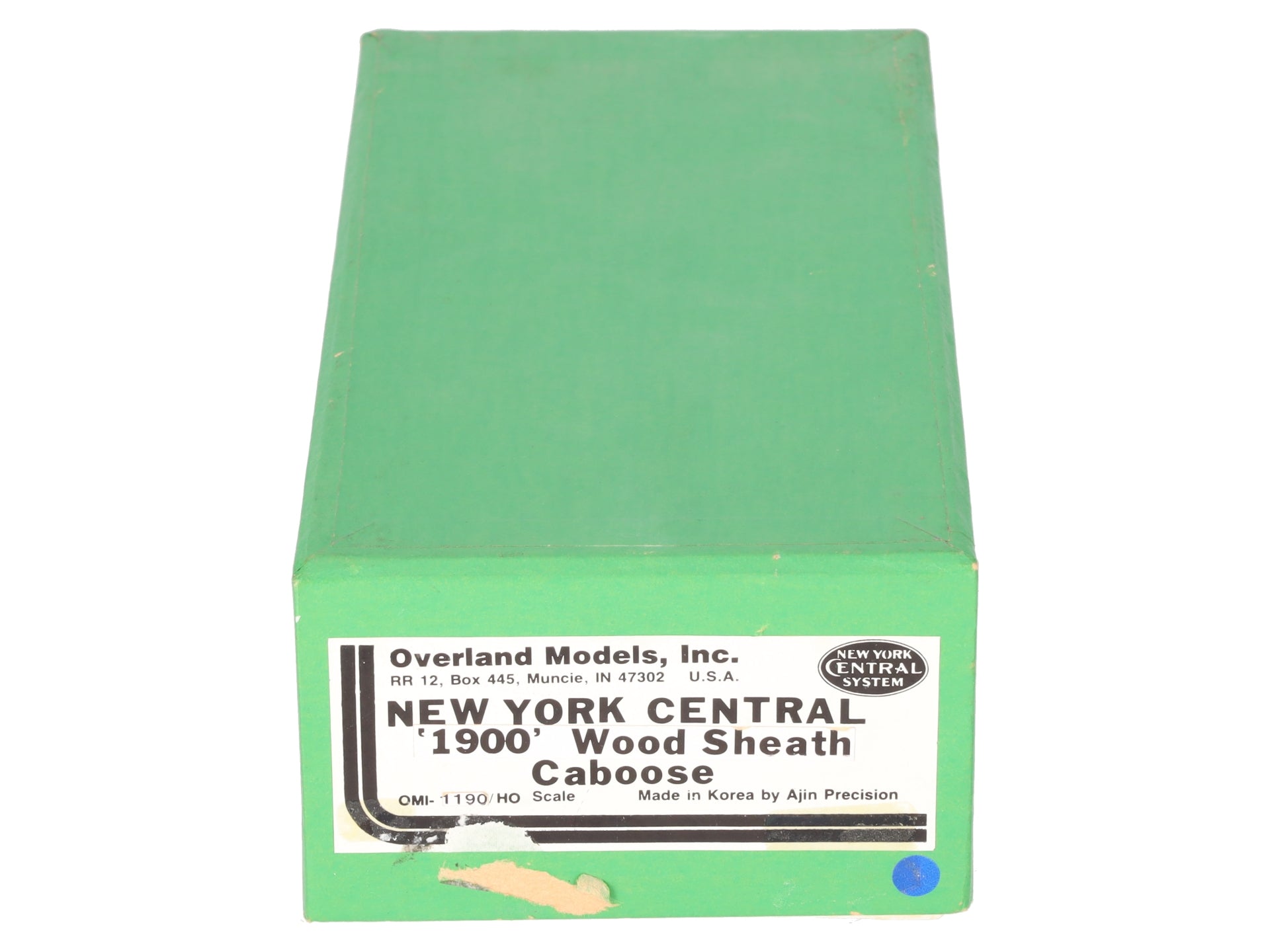 Overland 1190 HO Scale New York Central Woodside Caboose- Unpainted EX/Box