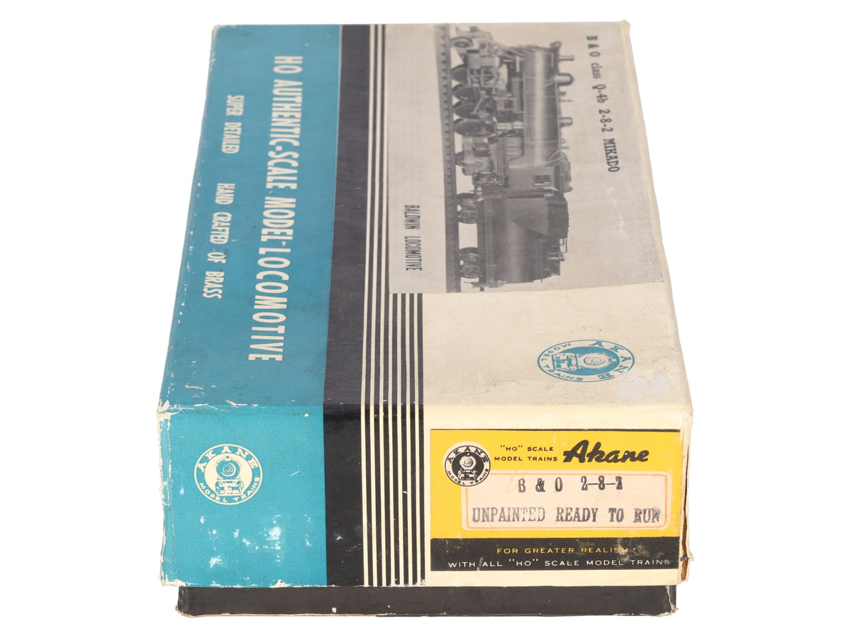Akane HO BRASS B&O Q-4B 2-8-2 Mikado Steam Loco w/Vanderbilt Tender-Painted/Box