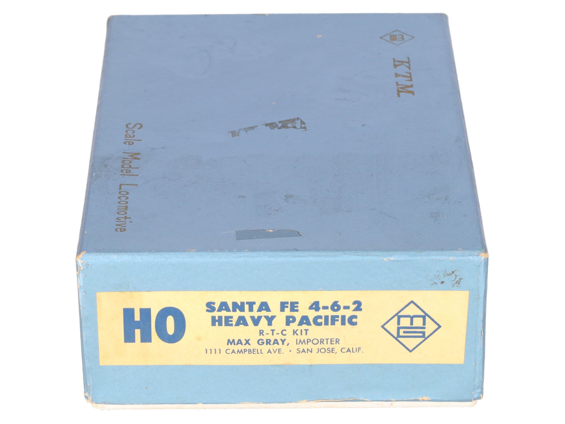 Max Gray HO Scale BRASS Santa Fe 4-6-2 Heavy ATSF Steam Loco & Tender-Painted/Box