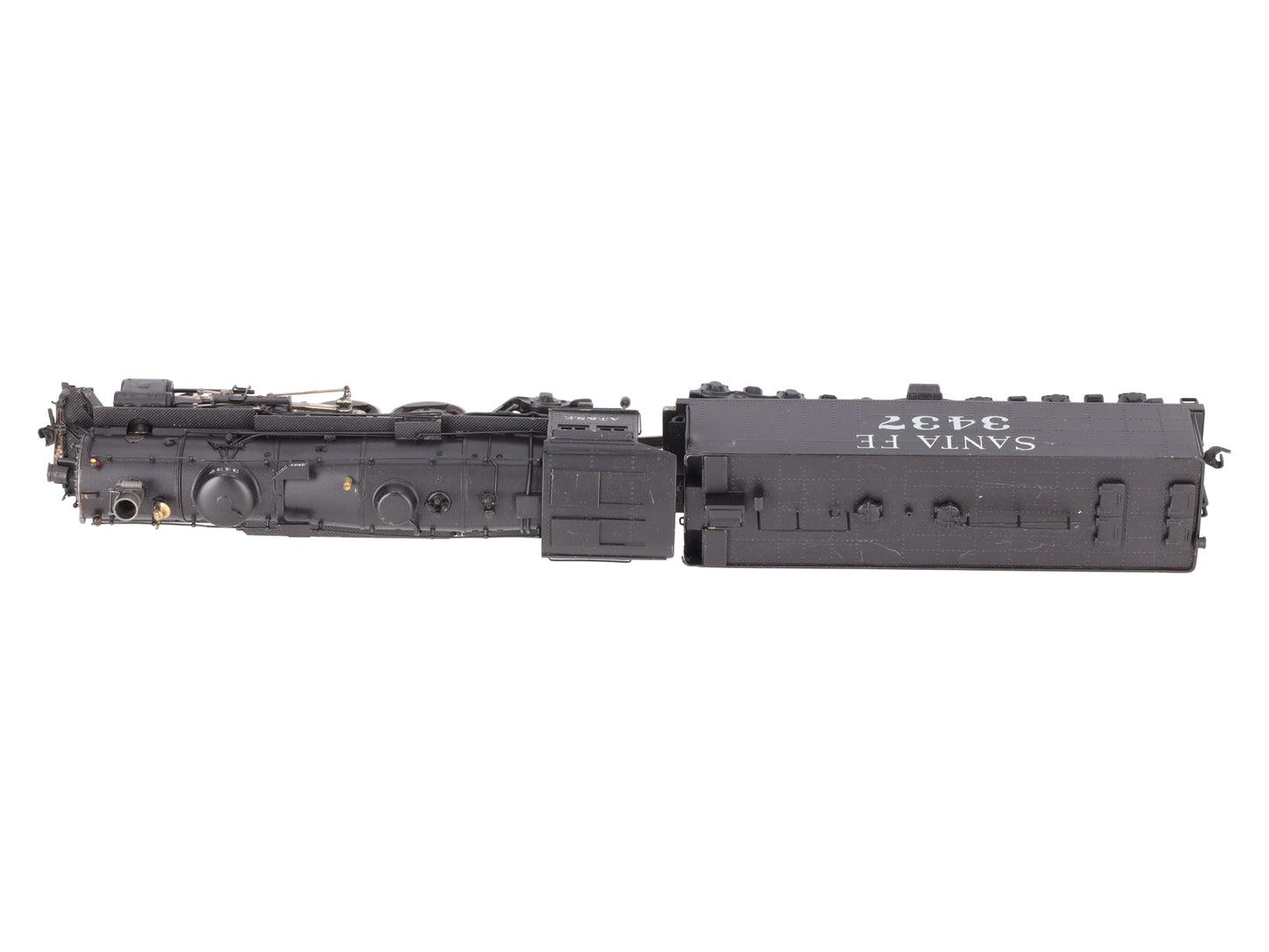 Max Gray HO Scale BRASS Santa Fe 4-6-2 Heavy ATSF Steam Loco & Tender-Painted/Box