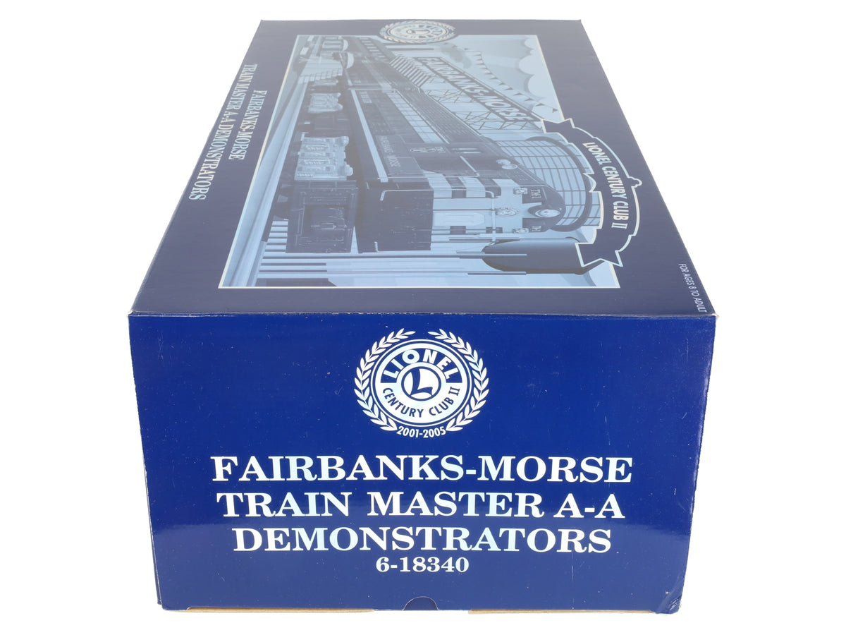 Lionel 6-18340 O Gauge LCC Fairbanks-Morse Trainmaster A-A Demonstrators LN/Box