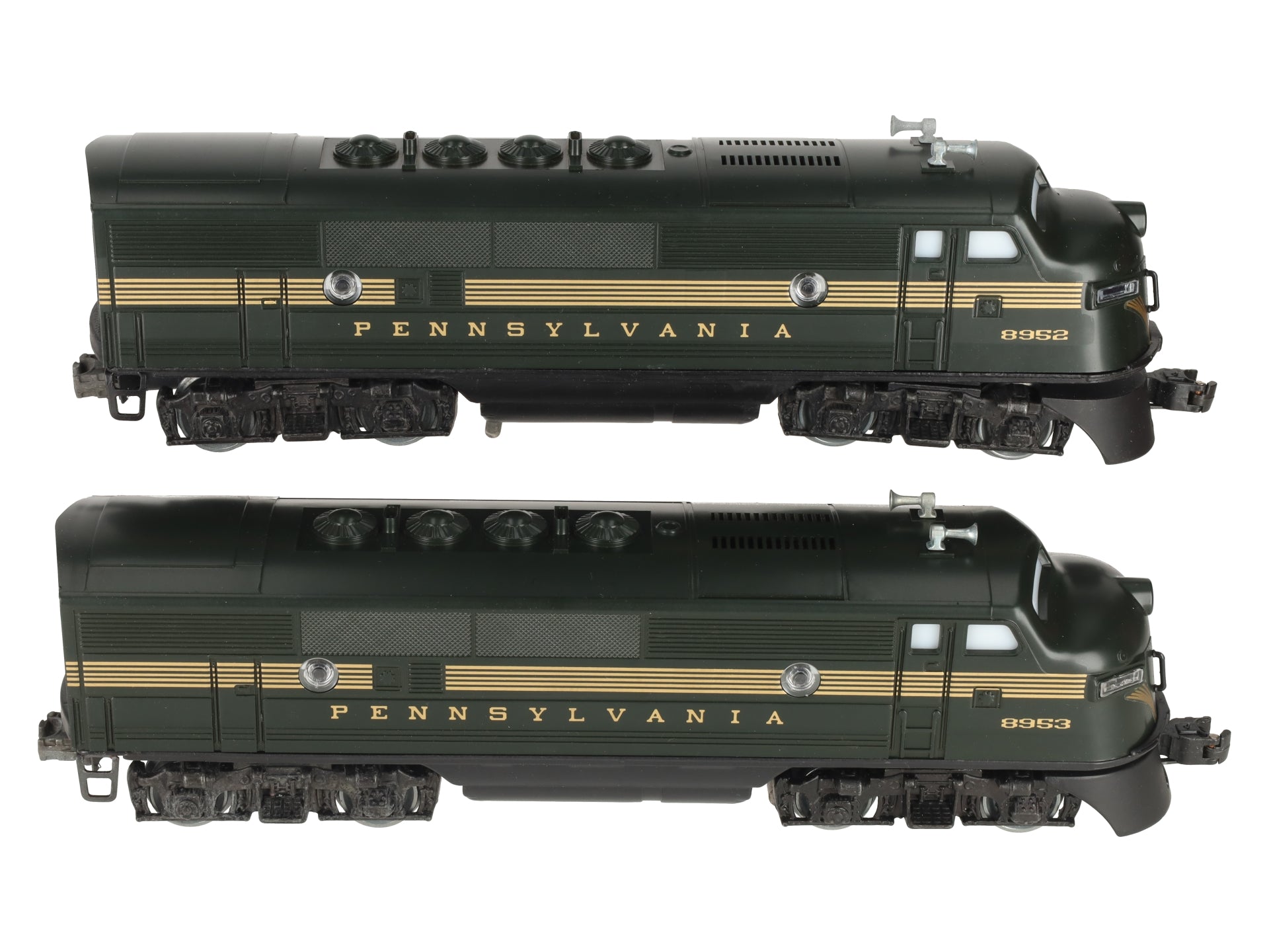 Lionel 6-8952 O Gauge Pennsylvania F-3 AA Diesel Locomotive Set EX/Box