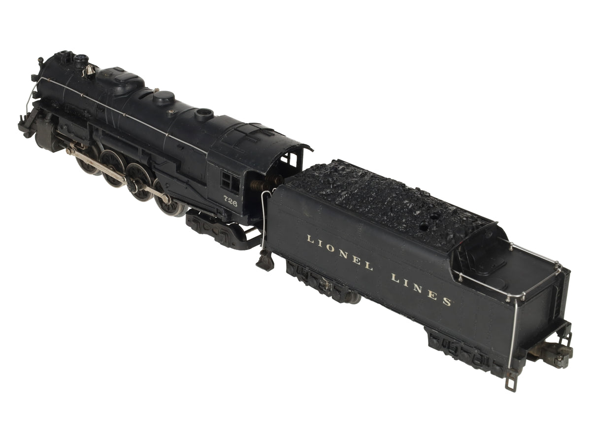 Lionel 726 Vintage O Berkshire 2-8-4 Steam Locomotive & 2426W Tender VG