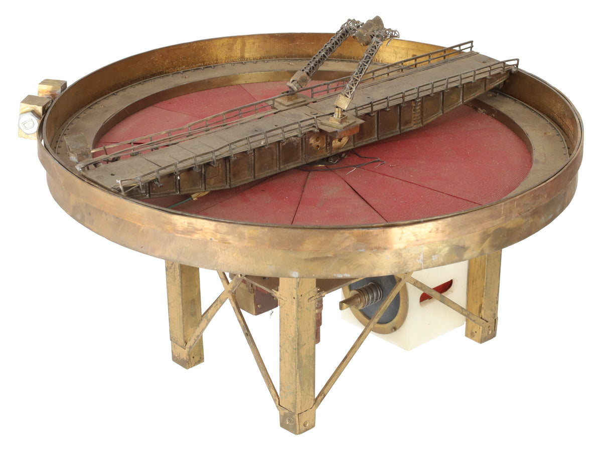 BRASS N Scale Motorized Turntable