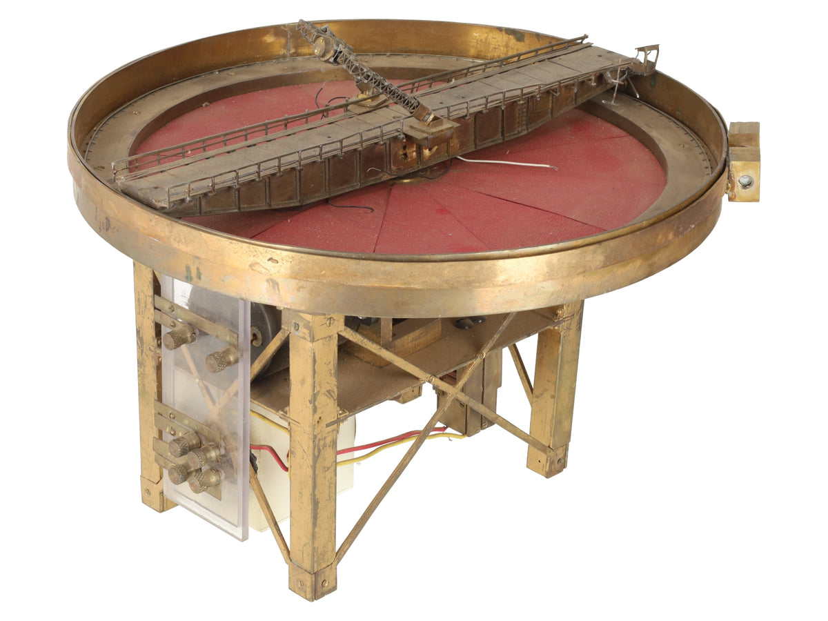 BRASS N Scale Motorized Turntable