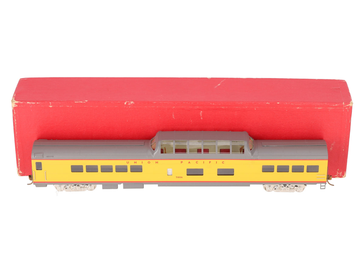 S. Soho & Co. 0466 HO BRASS Union Pacific Dome-Chair Coach Car #7000 - Painted/Box