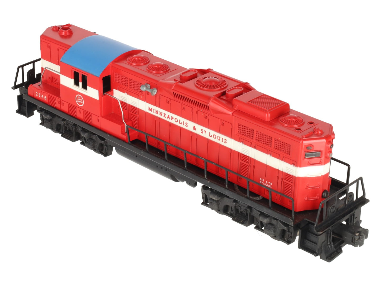 Lionel 2348 Vintage O Minneapolis & St. Louis GP-9 Diesel Locomotive VG/Box