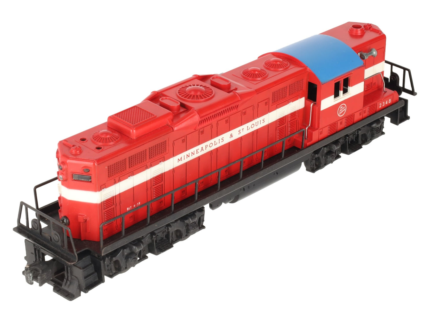 Lionel 2348 Vintage O Minneapolis & St. Louis GP-9 Diesel Locomotive VG/Box