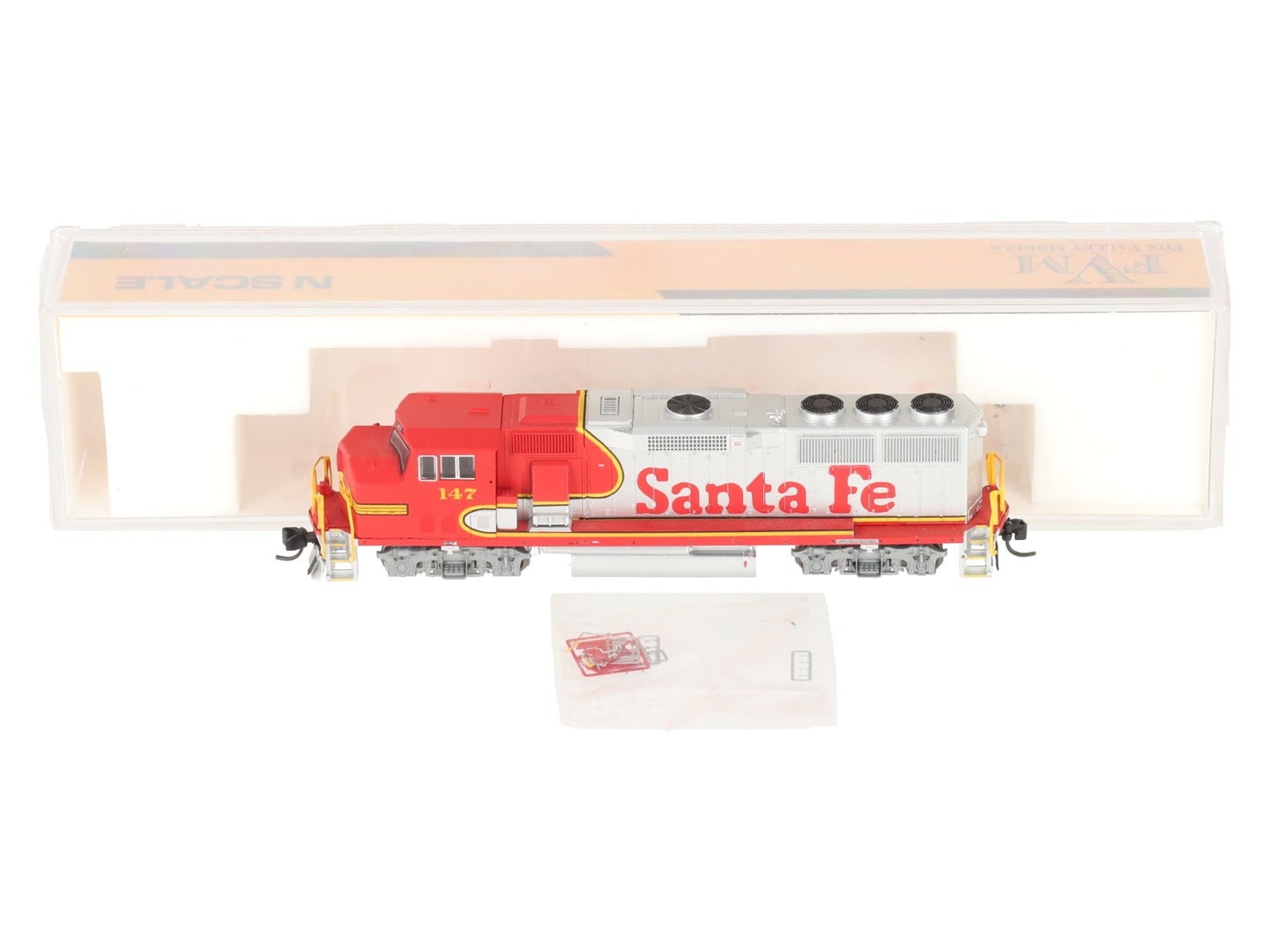 Fox Valley Models 70503 N Scale Santa Fe GP60M Diesel Locomotive #147 with DCC EX/Box