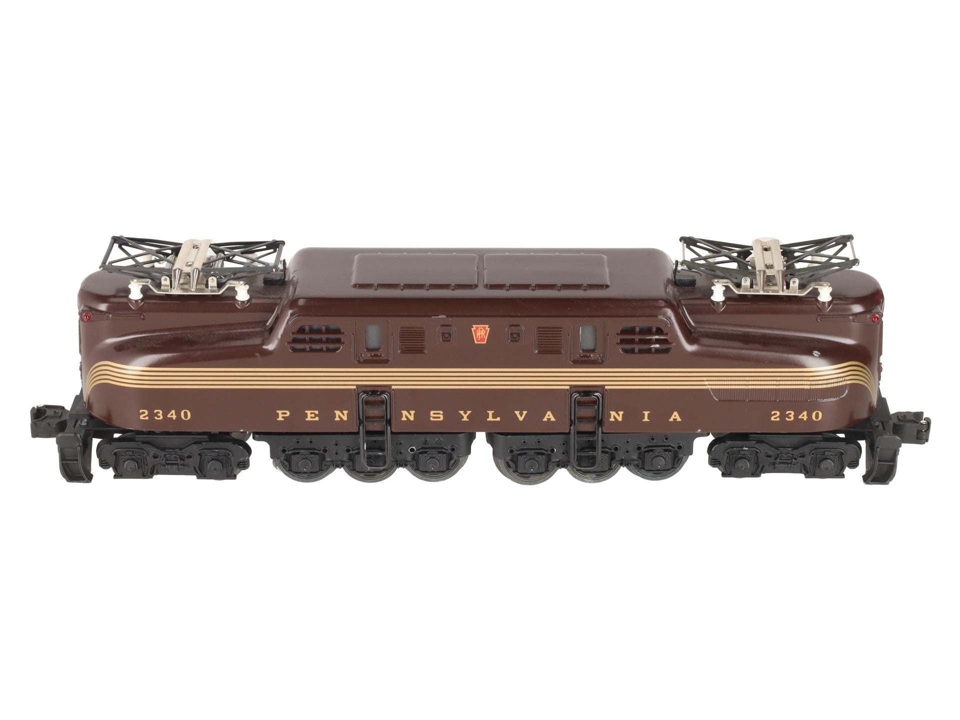 Lionel 2340 Vintage O Pennsylvania GG-1 Tuscan 5-Stripe Electric Locomotive EX