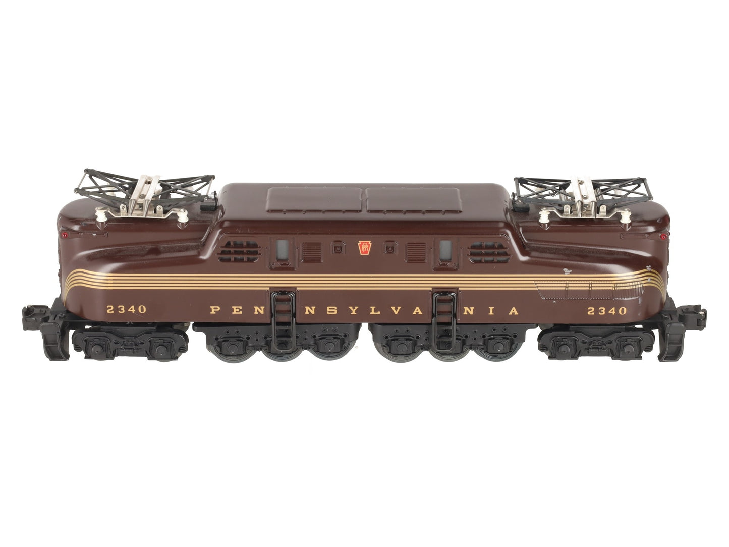 Lionel 2340 Vintage O Pennsylvania GG-1 Tuscan 5-Stripe Electric Locomotive EX