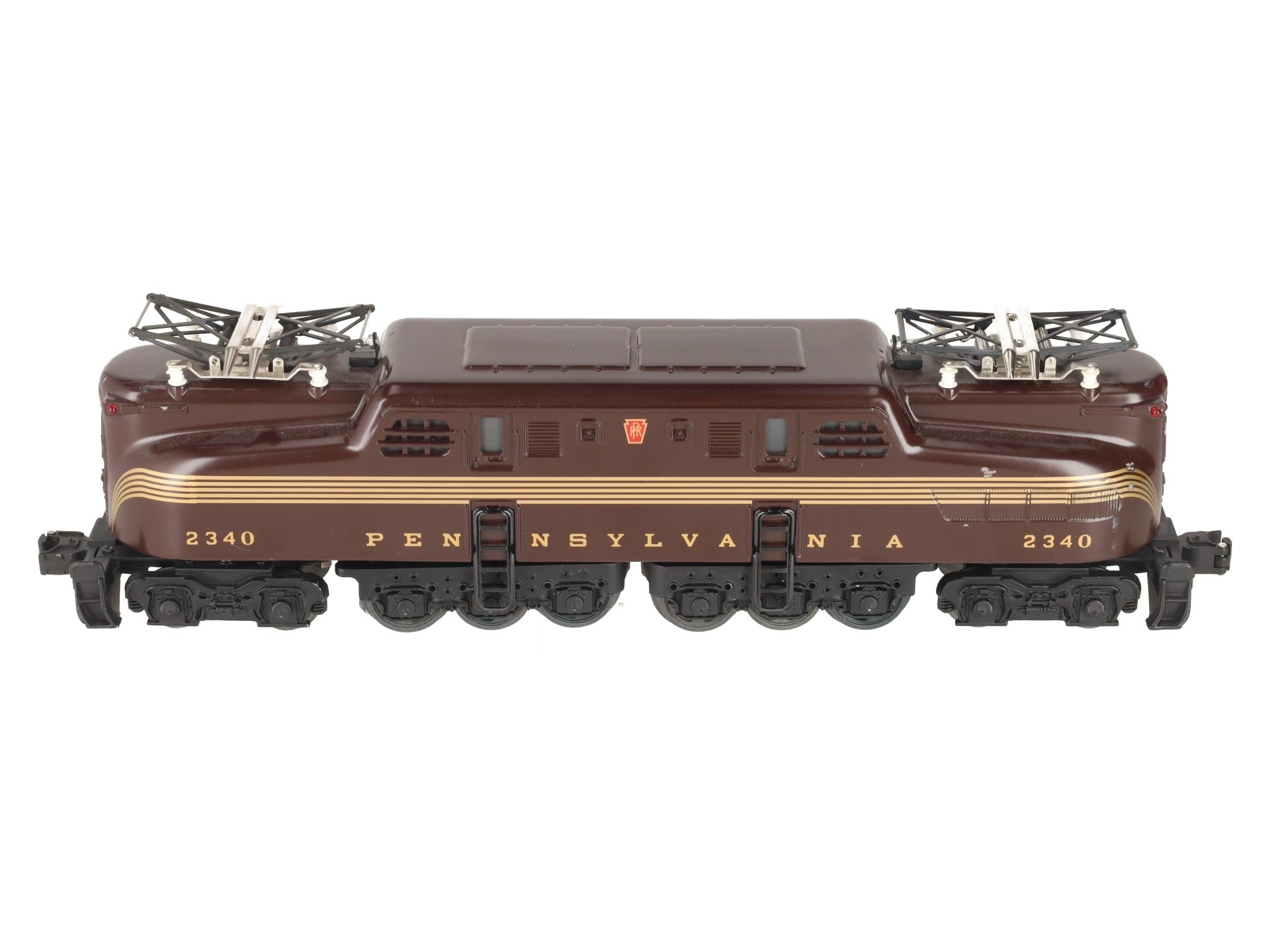 Lionel 2340 Vintage O Pennsylvania GG-1 Tuscan 5-Stripe Electric Locomotive EX