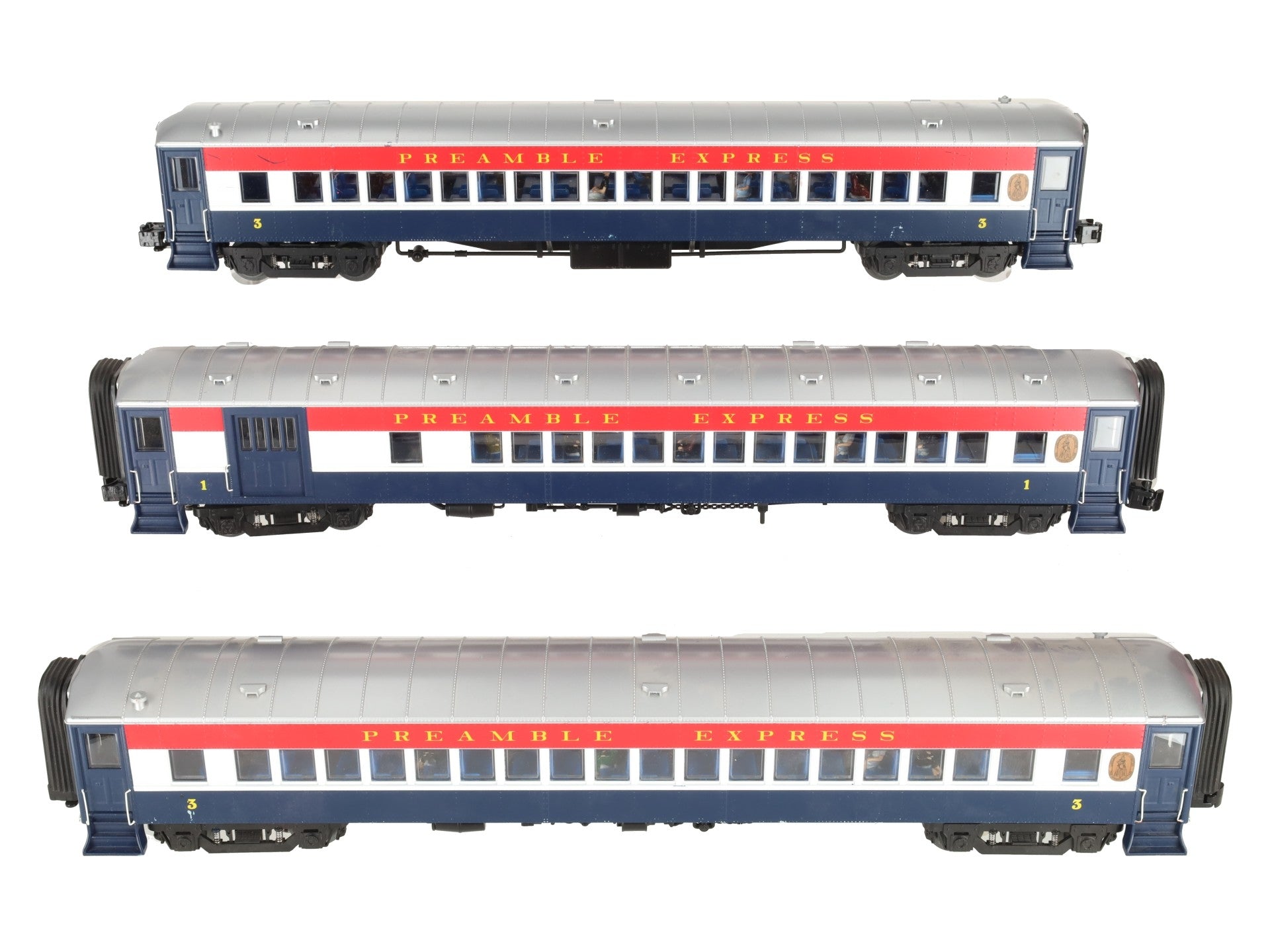 Lionel 2022080 Preamble Express O Gauge Passenger Set (Set of 3) EX