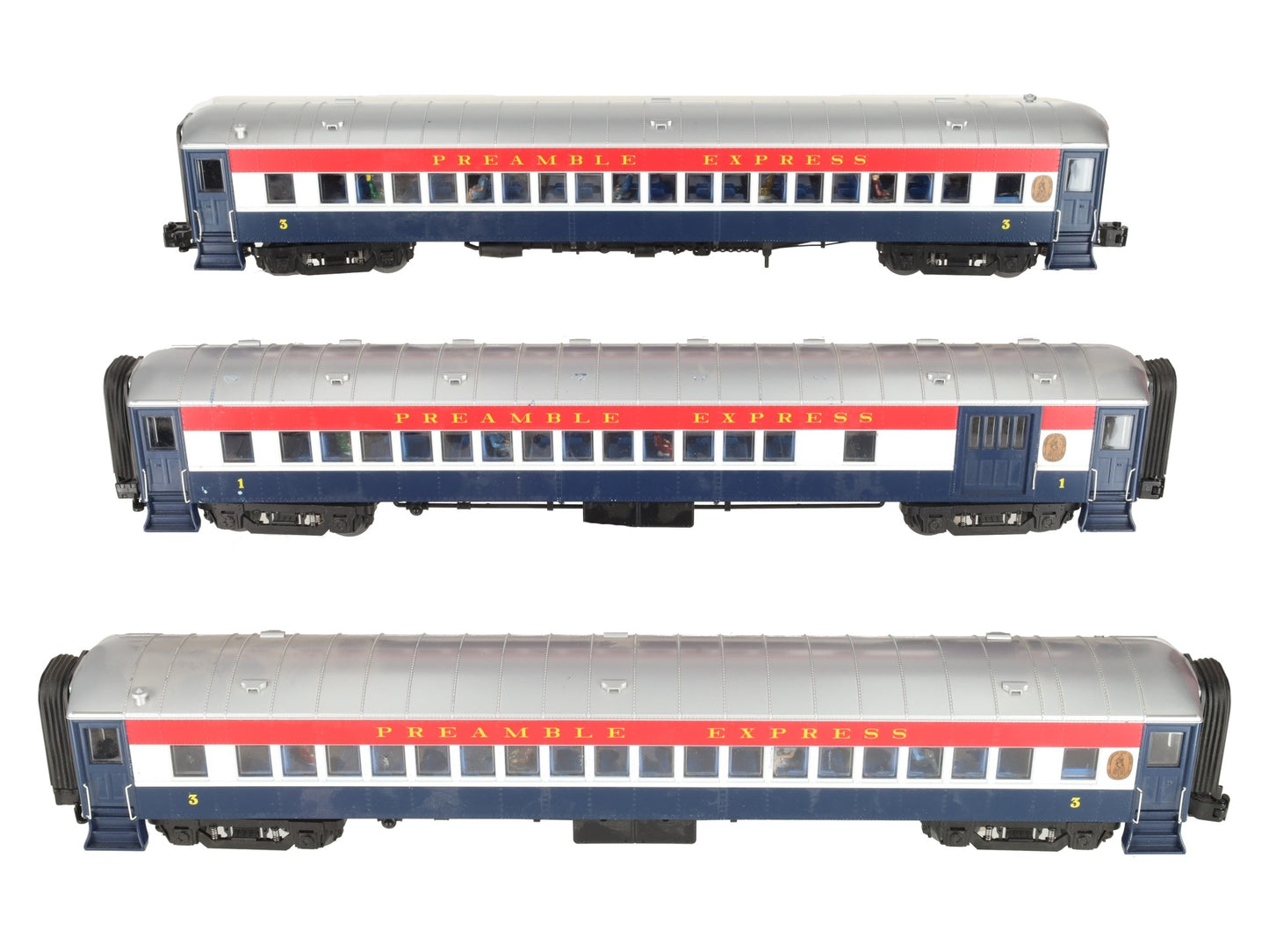 Lionel 2022080 Preamble Express O Gauge Passenger Set (Set of 3) EX