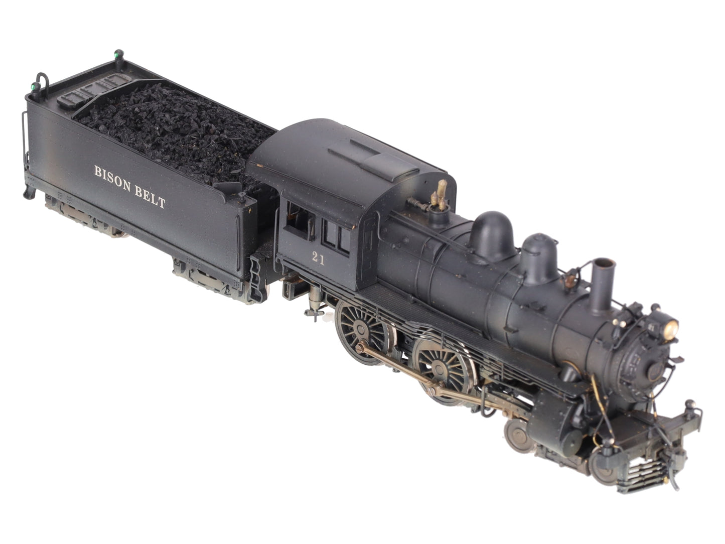 Olympia HO BRASS Bison Belt D-16 SB 4-4-0 Steam Locomotive #21 - Custom EX/Box