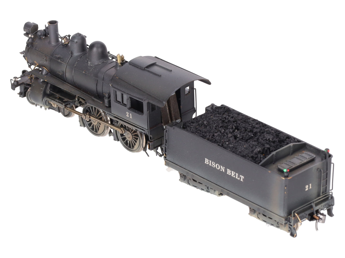 Olympia HO BRASS Bison Belt D-16 SB 4-4-0 Steam Locomotive #21 - Custom EX/Box