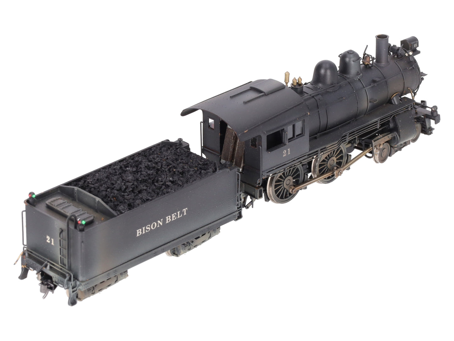Olympia HO BRASS Bison Belt D-16 SB 4-4-0 Steam Locomotive #21 - Custom EX/Box