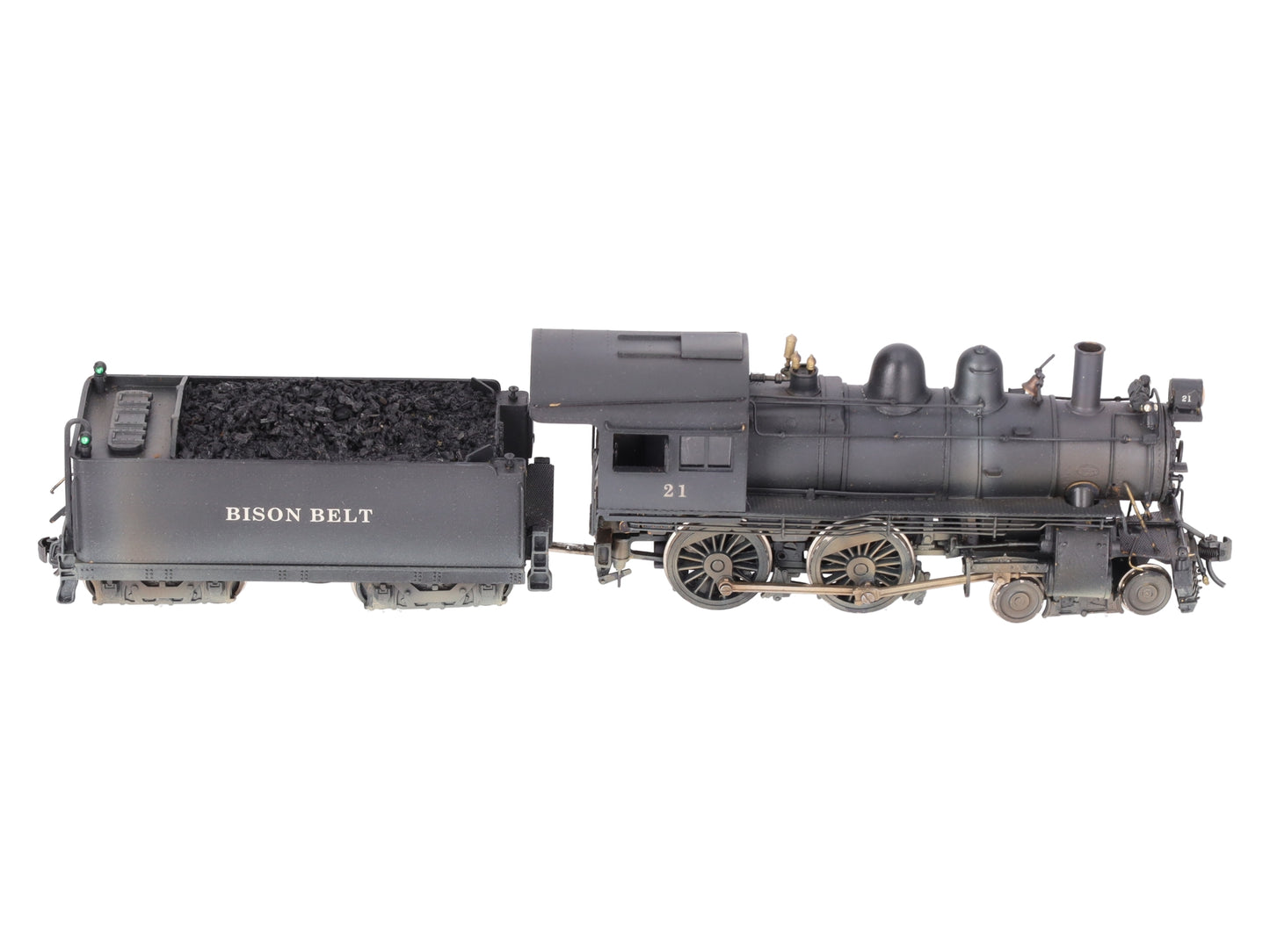 Olympia HO BRASS Bison Belt D-16 SB 4-4-0 Steam Locomotive #21 - Custom EX/Box