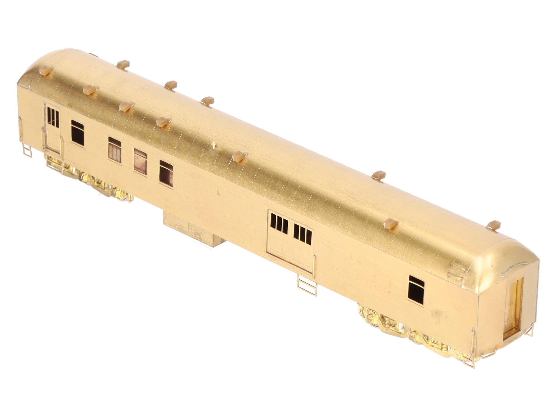 S. Soho & Co. HO Scale Brass Southern Pacific 72' Baggage-Postal Car - Unpainted EX