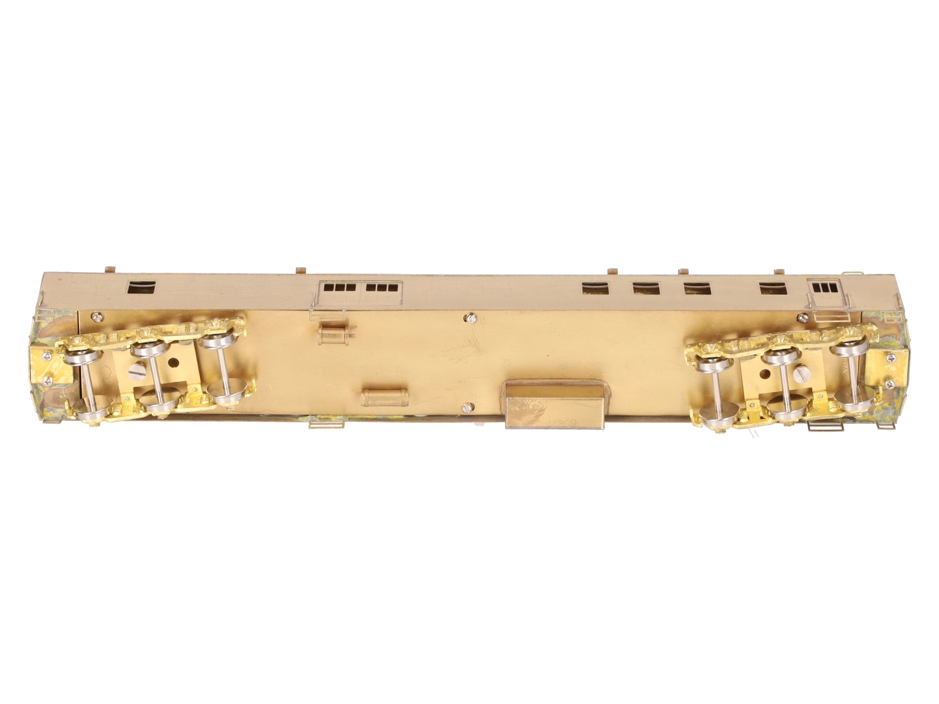 S. Soho & Co. HO Scale Brass Southern Pacific 72' Baggage-Postal Car - Unpainted EX