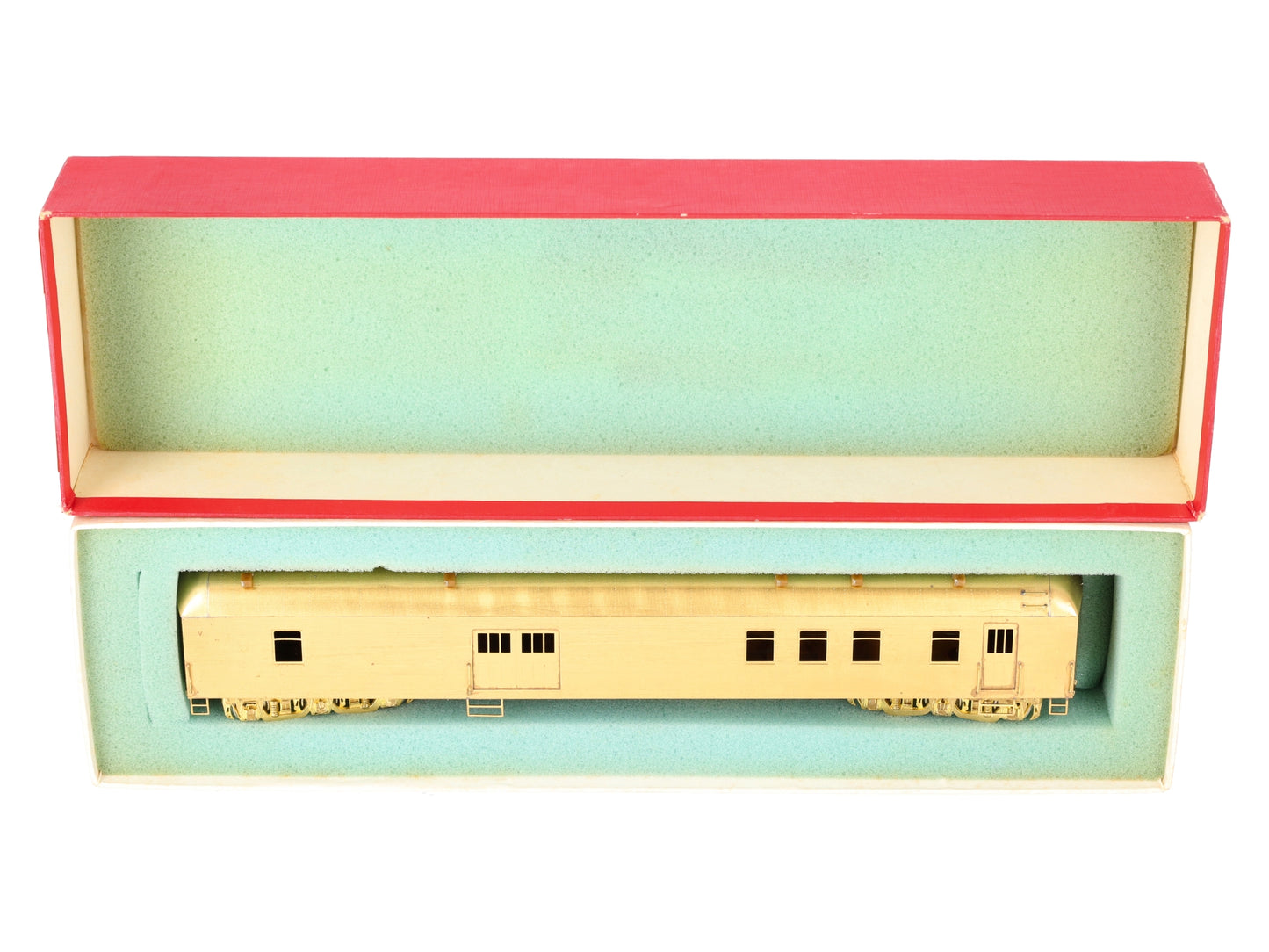 S. Soho & Co. HO Scale Brass Southern Pacific 72' Baggage-Postal Car - Unpainted EX