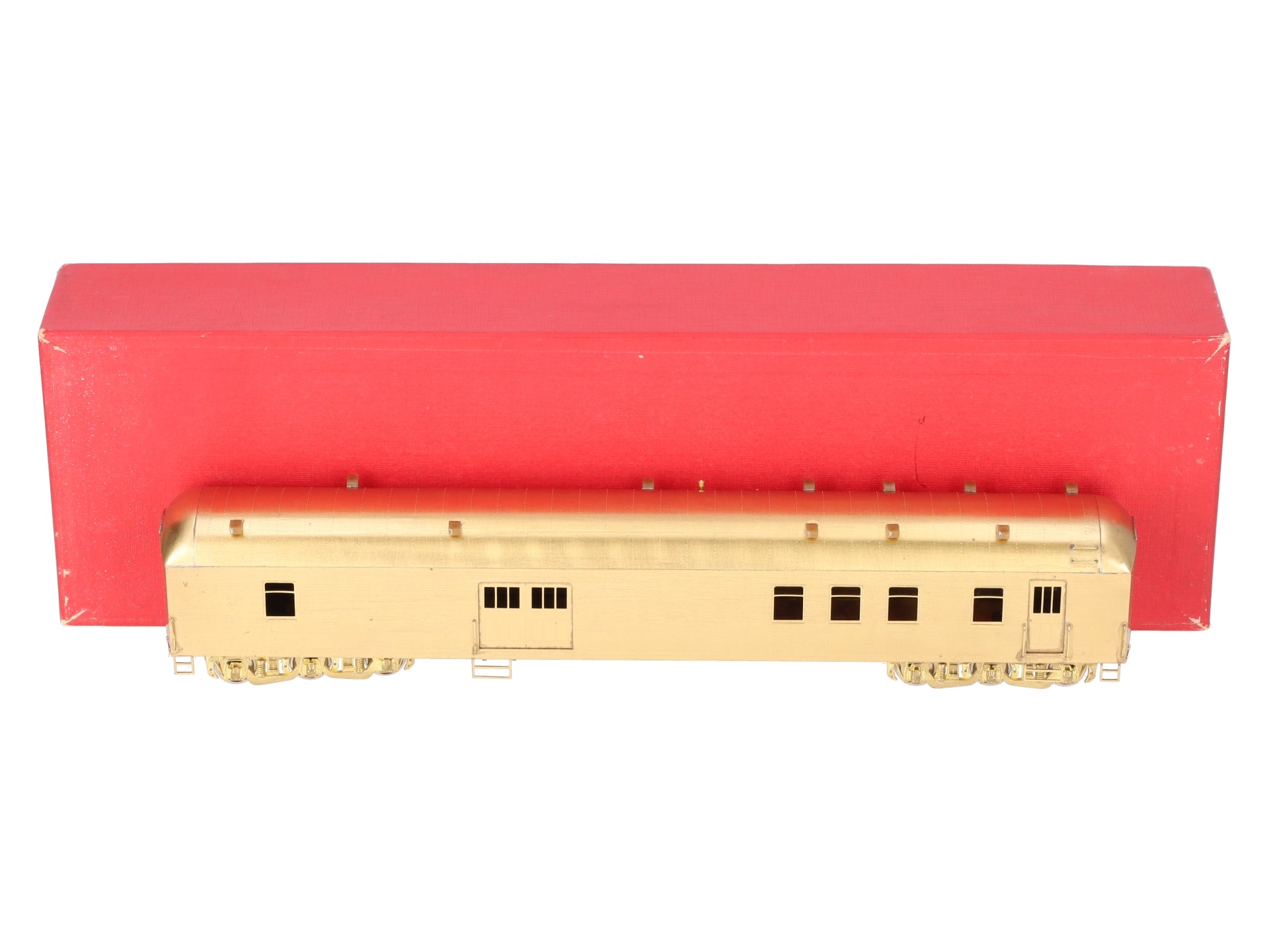 S. Soho & Co. HO Scale Brass Southern Pacific 72' Baggage-Postal Car - Unpainted EX