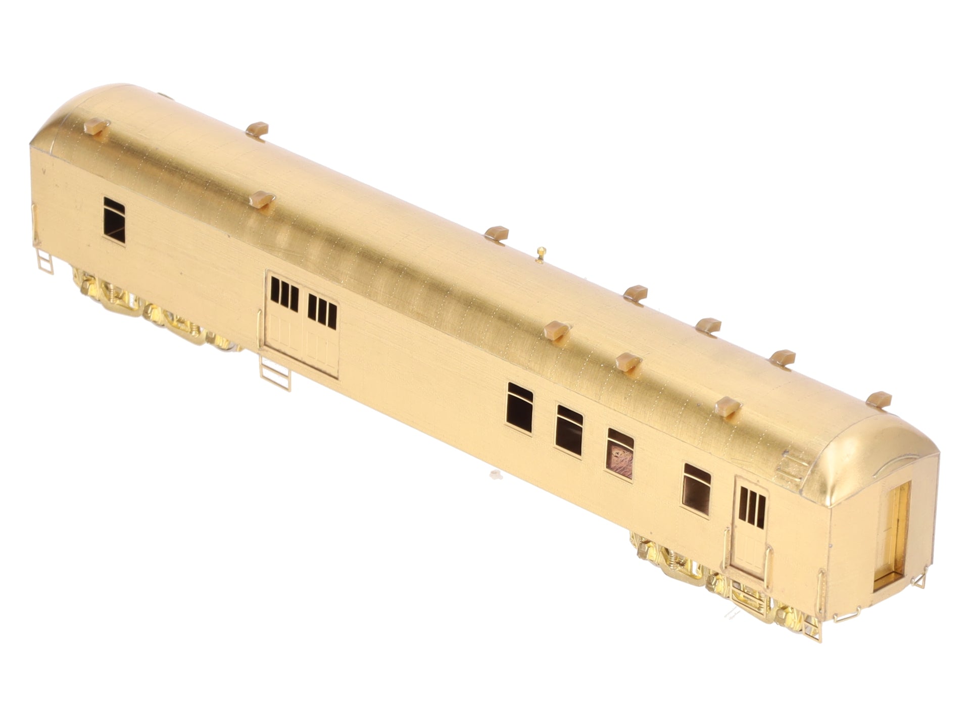 S. Soho & Co. HO Scale Brass Southern Pacific 72' Baggage-Postal Car - Unpainted EX