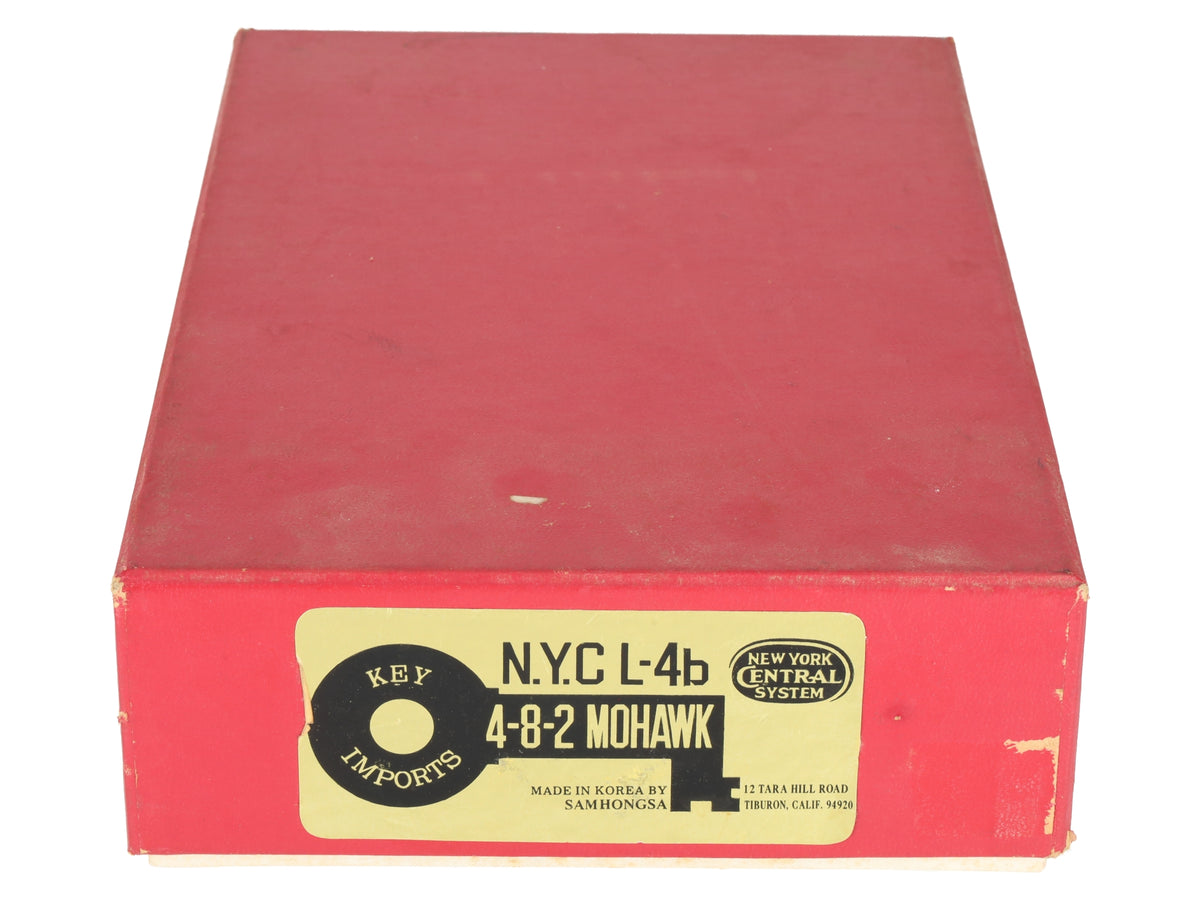 Key Imports HO New York Central 4-8-2 L-4B Brass Steam Loco & Tender -Painted/Box