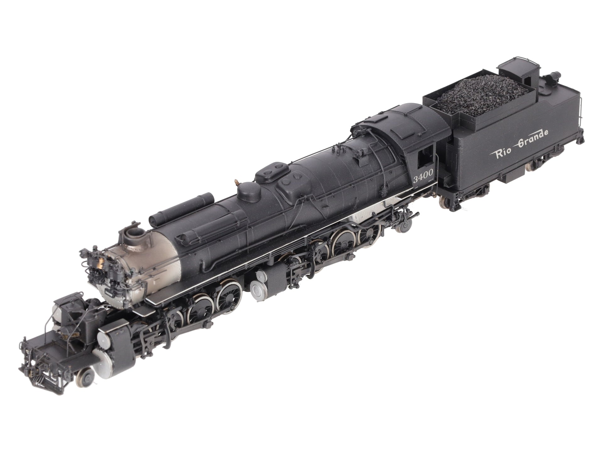 Key Imports HO BRASS Rio Grande 2-8-8-2 L-96 Steam Locomotive & Tender - Painted EX/Box