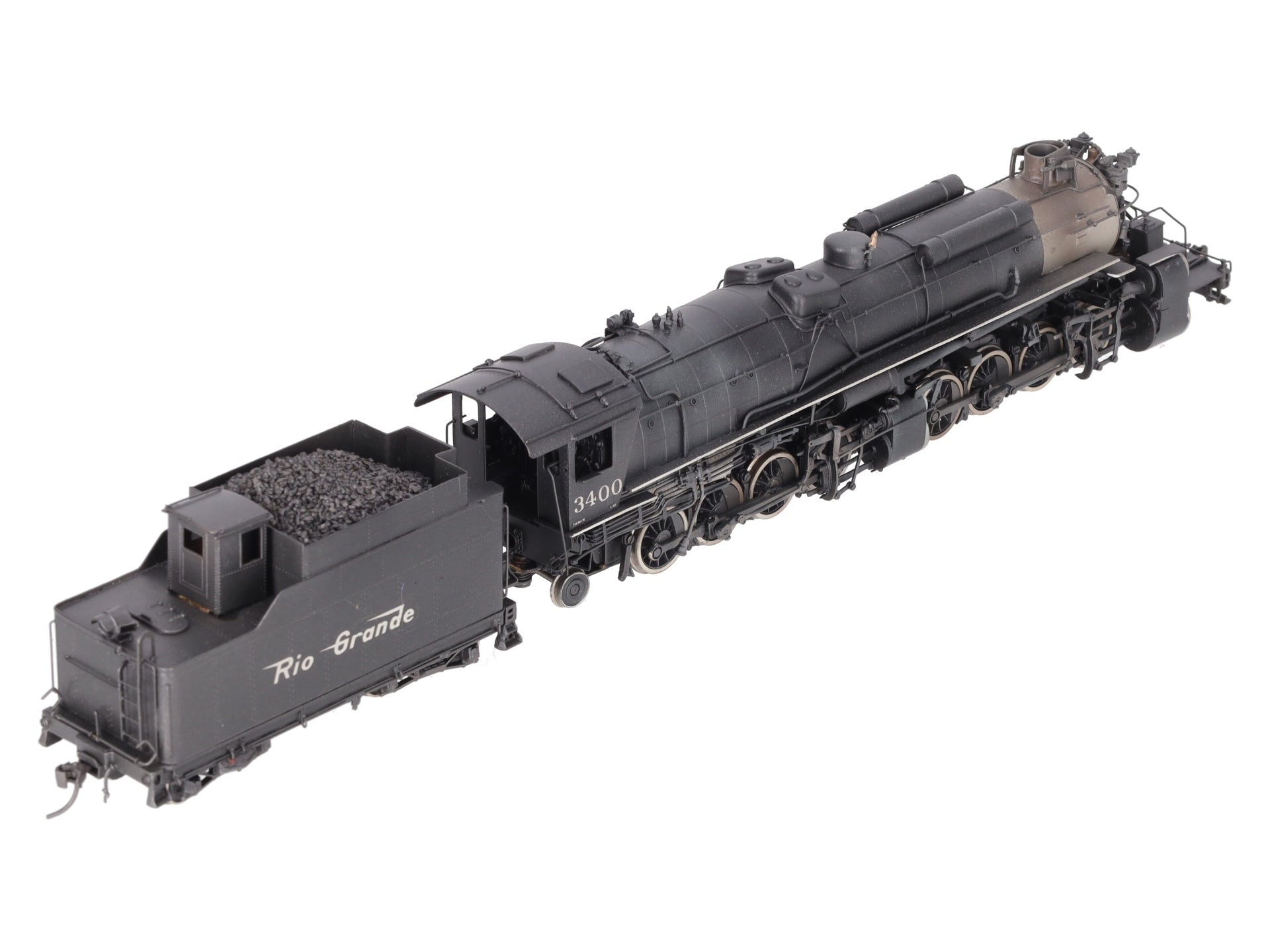 Key Imports HO BRASS Rio Grande 2-8-8-2 L-96 Steam Locomotive & Tender - Painted EX/Box