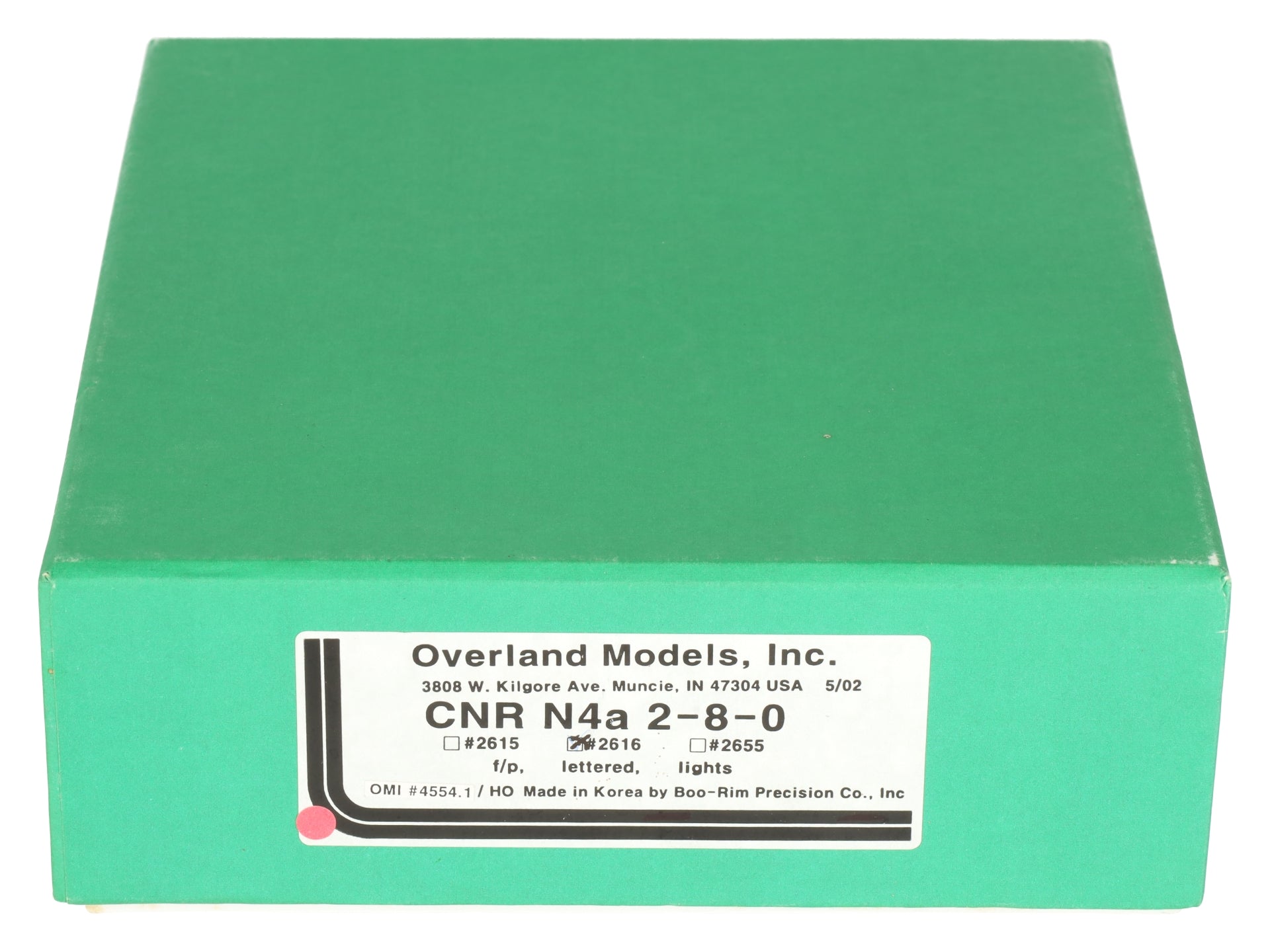 Overland 4554.1 HO BRASS CNR N4a 2-8-0 Steam Loco & Tender #2616 - Painted LN/Box