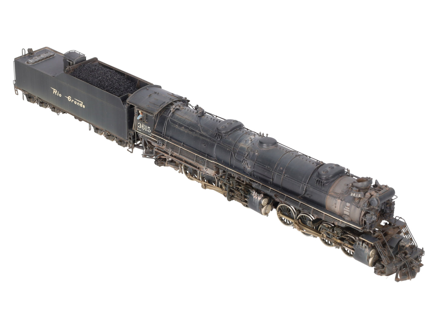 W&R Enterprises HO BRASS D&RGW l-131 2-8-8-2 Steam Locomotive - Weathered EX/Box