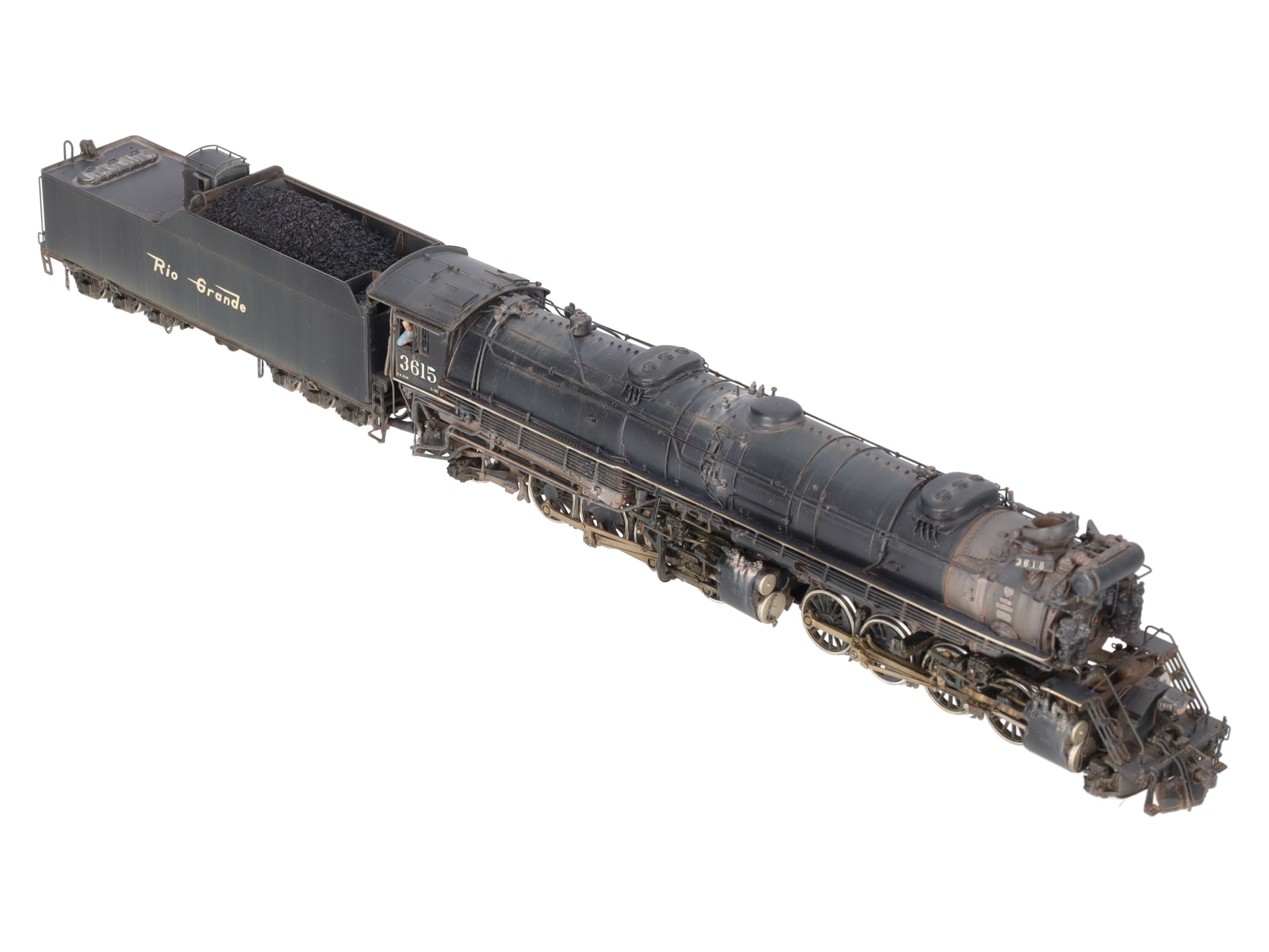 W&R Enterprises HO BRASS D&RGW l-131 2-8-8-2 Steam Locomotive - Weathered EX/Box